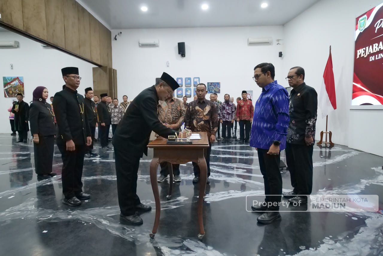 Enam JPTP Dilantik, Plt Wali Kota Madiun Sebut Saatnya Refresh Birokrasi