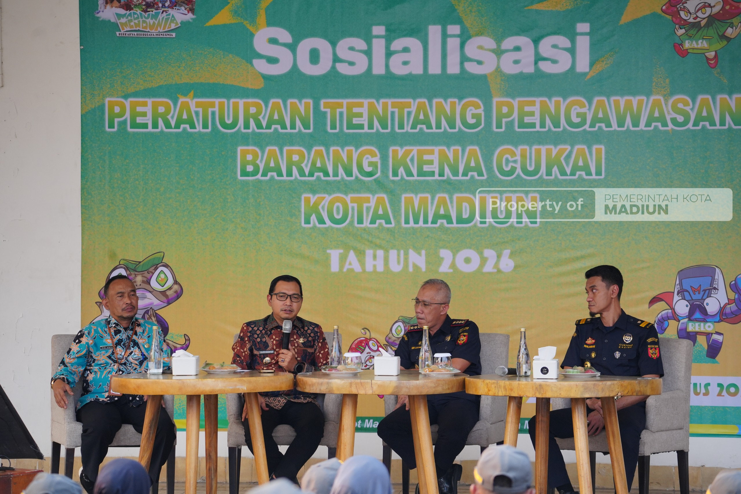 Sosialisasi Barang Kena Cukai Ilegal, Plt Wali Kota Ajak Masyarakat Turut Berperan Aktif Tekan Peredaran