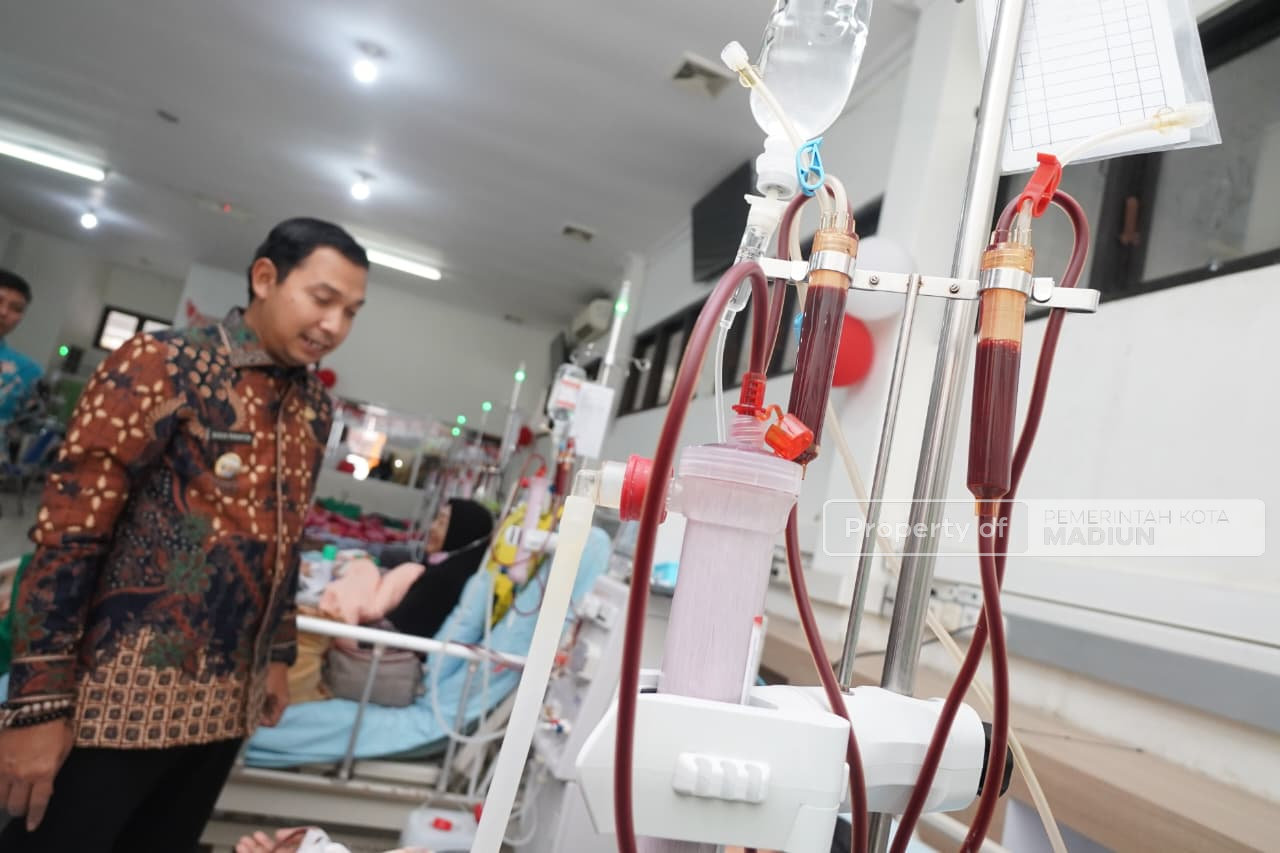 Plt Wali Kota Tinjau Layanan Hemodialisa RSUD Kota Madiun, Dorong Peningkatan Kualitas Pelayanan