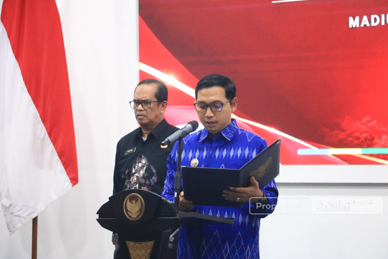 Enam JPTP Dilantik, Plt Wali Kota Madiun Sebut Saatnya Refresh Birokrasi