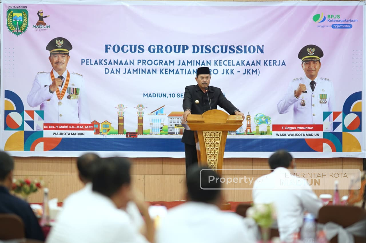 Hadiri FGD Program Pro JKK-JKM, Wali Kota Madiun Targetkan Peringkat Pertama UCJ Jamsostek